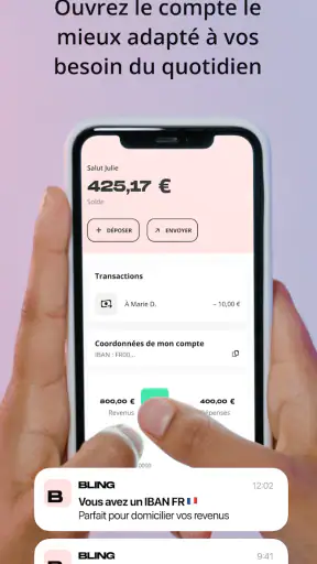 BLING - Compte & Avances screenshot