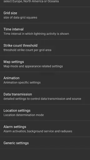 Blitzortung Lightning Monitor screenshot