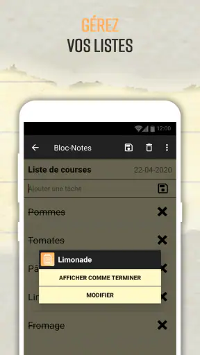 Bloc-notes – Notes et listes screenshot