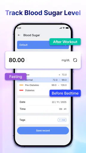 Blood Sugar & BP Monitor screenshot
