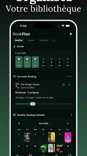 BookPine: Suivi de Lecture screenshot