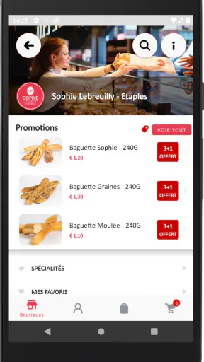 Boulangerie Sophie LEBREUILLY screenshot