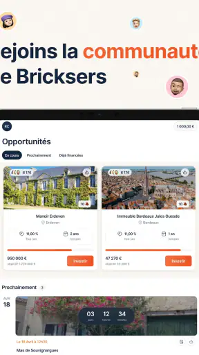 BRICKS : Immobilier & Épargne screenshot