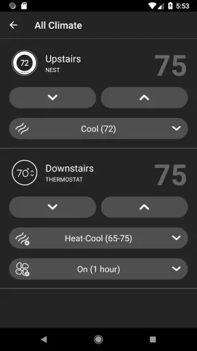 Brilliant Smart Home System screenshot