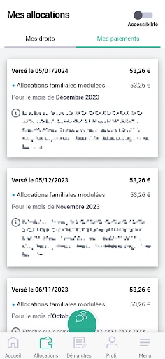 Caf - Mon Compte screenshot