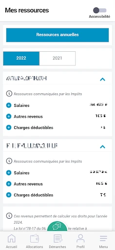 Caf - Mon Compte screenshot