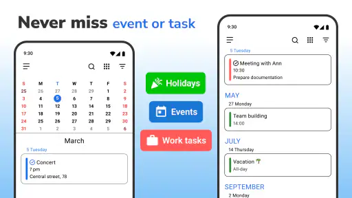 Calendar 2026: Simple Calendar screenshot