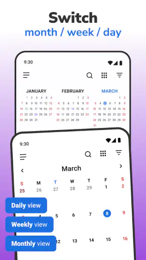 Calendar 2026: Simple Calendar screenshot