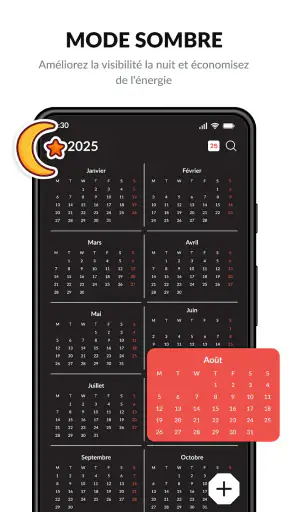 Calendrier screenshot
