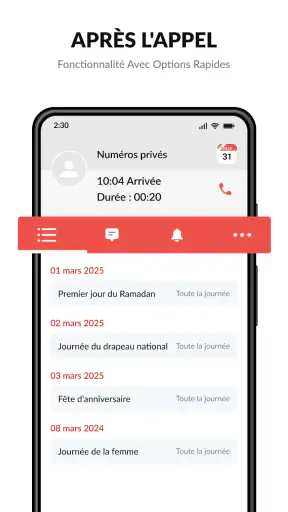 Calendrier screenshot