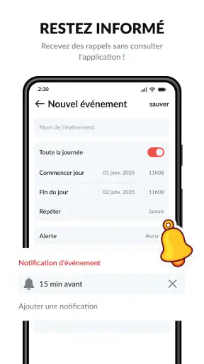 Calendrier screenshot