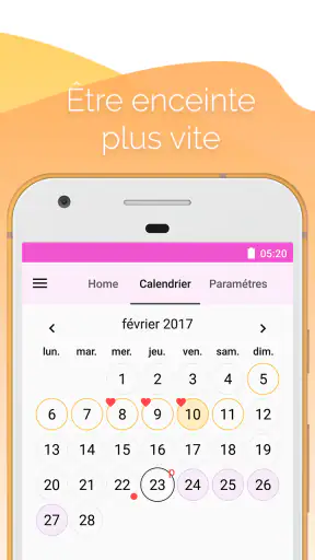 Calendrier des règles Lilly screenshot