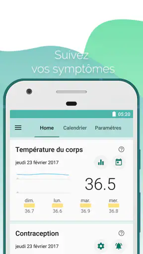 Calendrier des règles Lilly screenshot