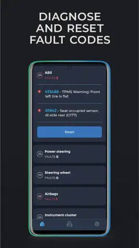 Carista OBD2 screenshot