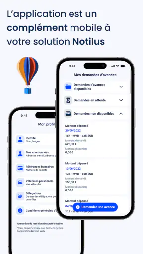 Cegid Notilus notes de frais screenshot