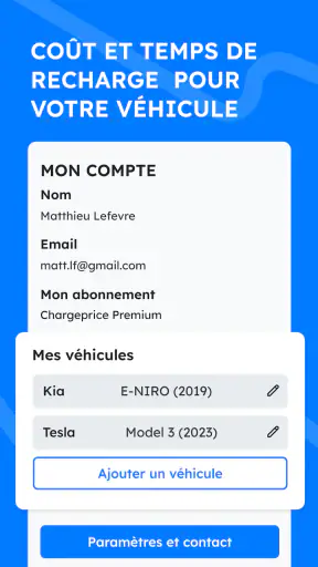 Chargeprice : bornes et prix screenshot