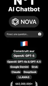 Chatbot IA français - Nova screenshot