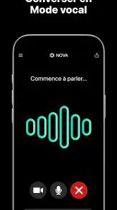 Chatbot IA français - Nova screenshot