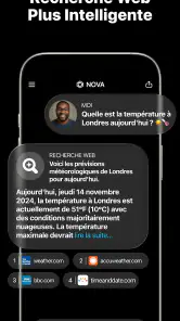 Chatbot IA français - Nova screenshot