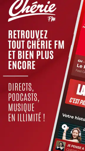 Chérie FM : Radios & Podcasts screenshot