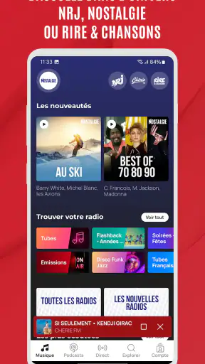 Chérie FM : Radios & Podcasts screenshot