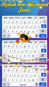 Clavier avec de polices screenshot