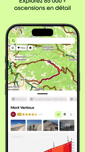 climbfinder - cols & côtes screenshot