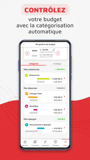 CMB suivi de compte et budget screenshot