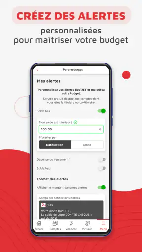 CMB suivi de compte et budget screenshot