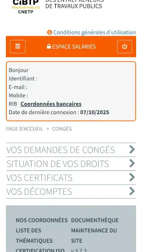 CNETP Salarié screenshot