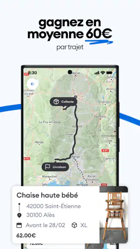 Cocolis, covoiturage de colis screenshot