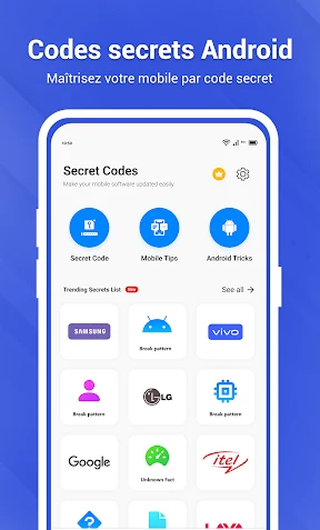 Codes secrets et hacks mobiles screenshot