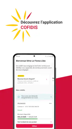 Cofidis, app crédit et budget screenshot