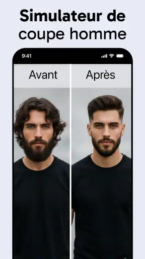 Coiffure IA & Couleur Cheveux screenshot
