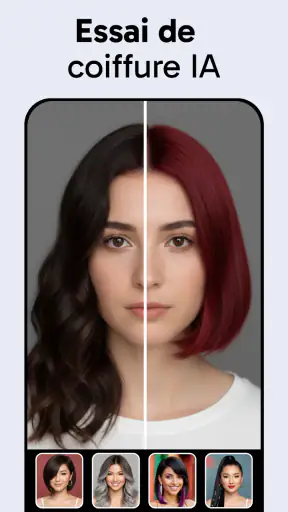 Coiffure IA & Couleur Cheveux screenshot