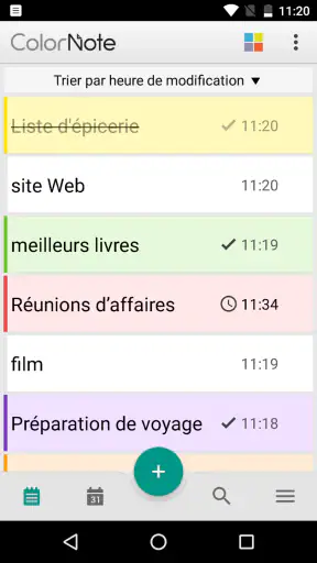 ColorNote Bloc-notes notes screenshot