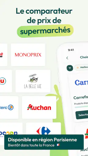 Comparateur prix supermarchés screenshot