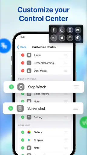 Control Center iOS 26 screenshot