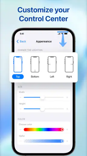 Control Center iOS 26 screenshot