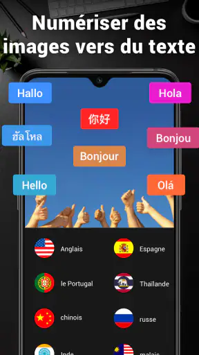 Conversion d'image en texte screenshot