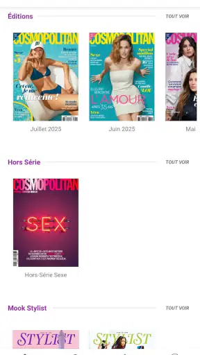 Cosmopolitan Magazine France screenshot