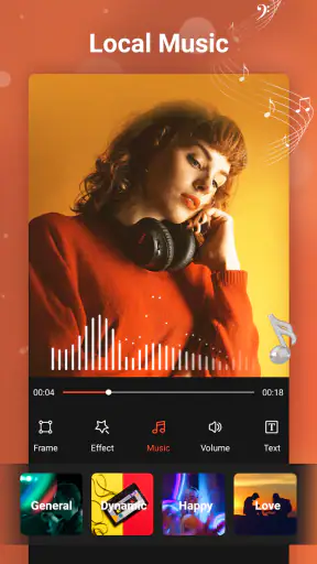 Créateur vidéo avec musique screenshot