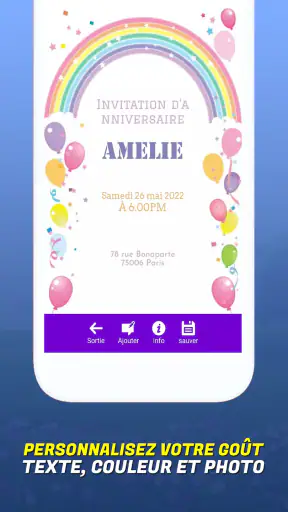 Créer une carte d'invitation screenshot