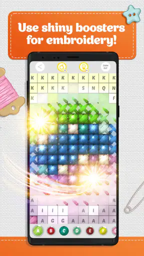 Cross Stitch Coloring Art screenshot