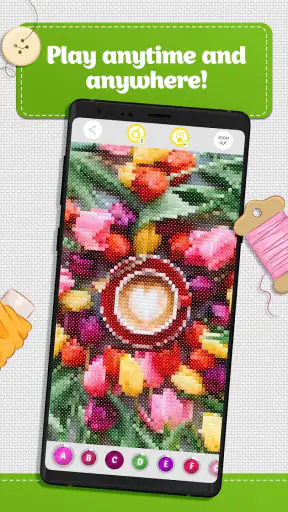 Cross Stitch Coloring Art screenshot