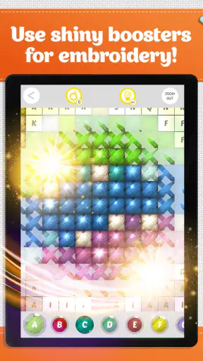 Cross Stitch Coloring Art screenshot