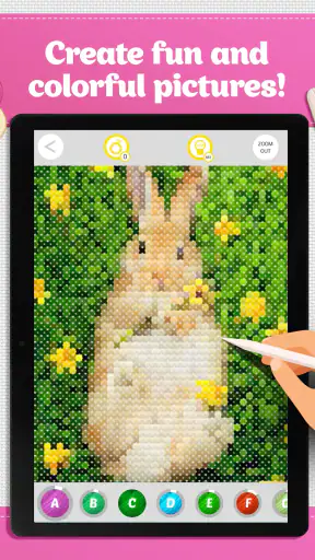 Cross Stitch Coloring Art screenshot