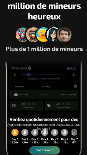 Minage Bitcoin (Crypto-mineur) screenshot