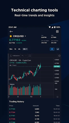 Crypto.com Advanced Trading screenshot