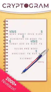 Cryptogram: Puzzle mots mêlés! screenshot